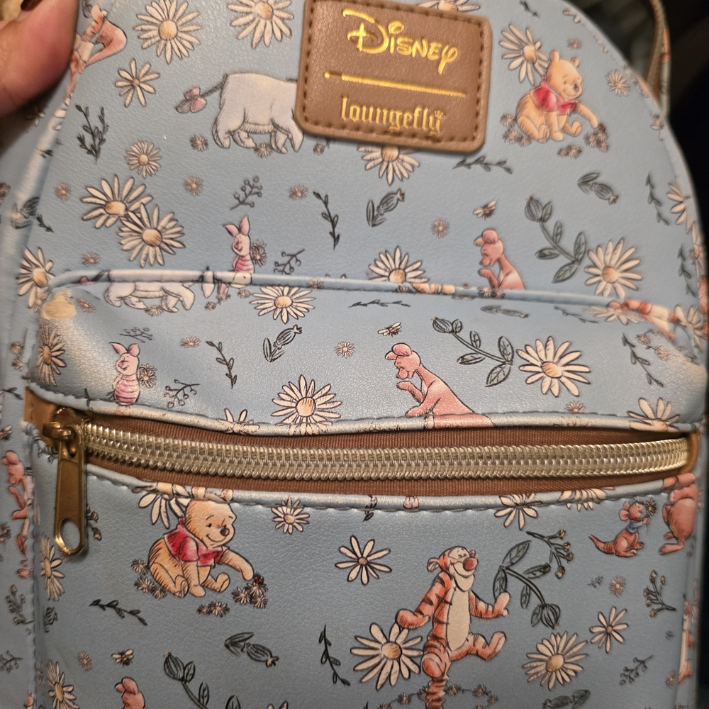 Loungefly Disney Blue Mini Bag with Winnie the Pooh and Friends